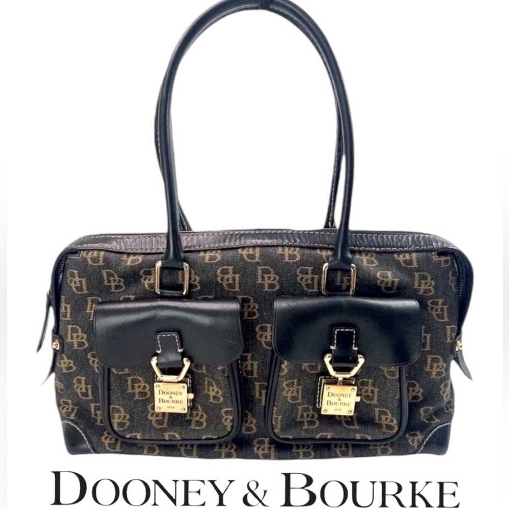 Dooney & Bourke Vintage Shadow Mono Canvas Anniversary Signature Satchel